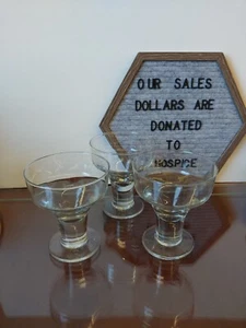 SET of 3 Libbey  #3827 Catalina Footed Margarita/Dessert Glass 12oz Cocktail - Picture 1 of 7