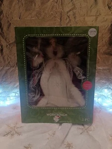 Santa's Workbench Christmas Angel Porcelain LED Fiber Optic 16" Plug In With Box - Picture 1 of 8