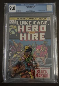 Hero For Hire #5 CGC 9.0 Marvel Comics 1973 NM 1st Appearance Black Mariah - Picture 1 of 2