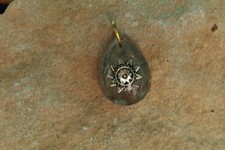 Pendant Orgone Drop Pendant with the sun, Fluorite and Quartz Chips