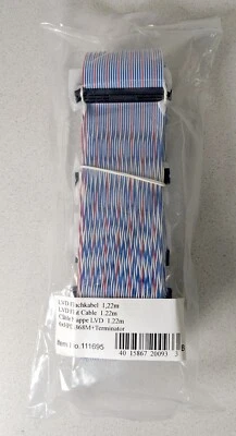 SCSI LVD Cable UW ULTRA WIDE 68pin Internal 5 Devices + Active Appointment. 1.2m *NEW* - Image 1 of 2