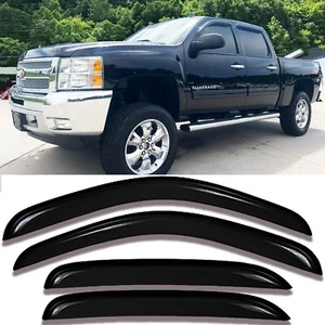 94515 Visera Ventana Lateral Protectores de Lluvia para 07 2007-2014 Silverado/Sierra Doble Cabina - Imagen 1 de 9