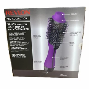 Revlon Special Edition Purple Pro Salon One Step Hair Dryer & Volumizer Brush - Picture 1 of 2