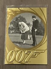 Bond & Goldfinger Play Golf - James Bond 007 Trading Card. Goldfinger