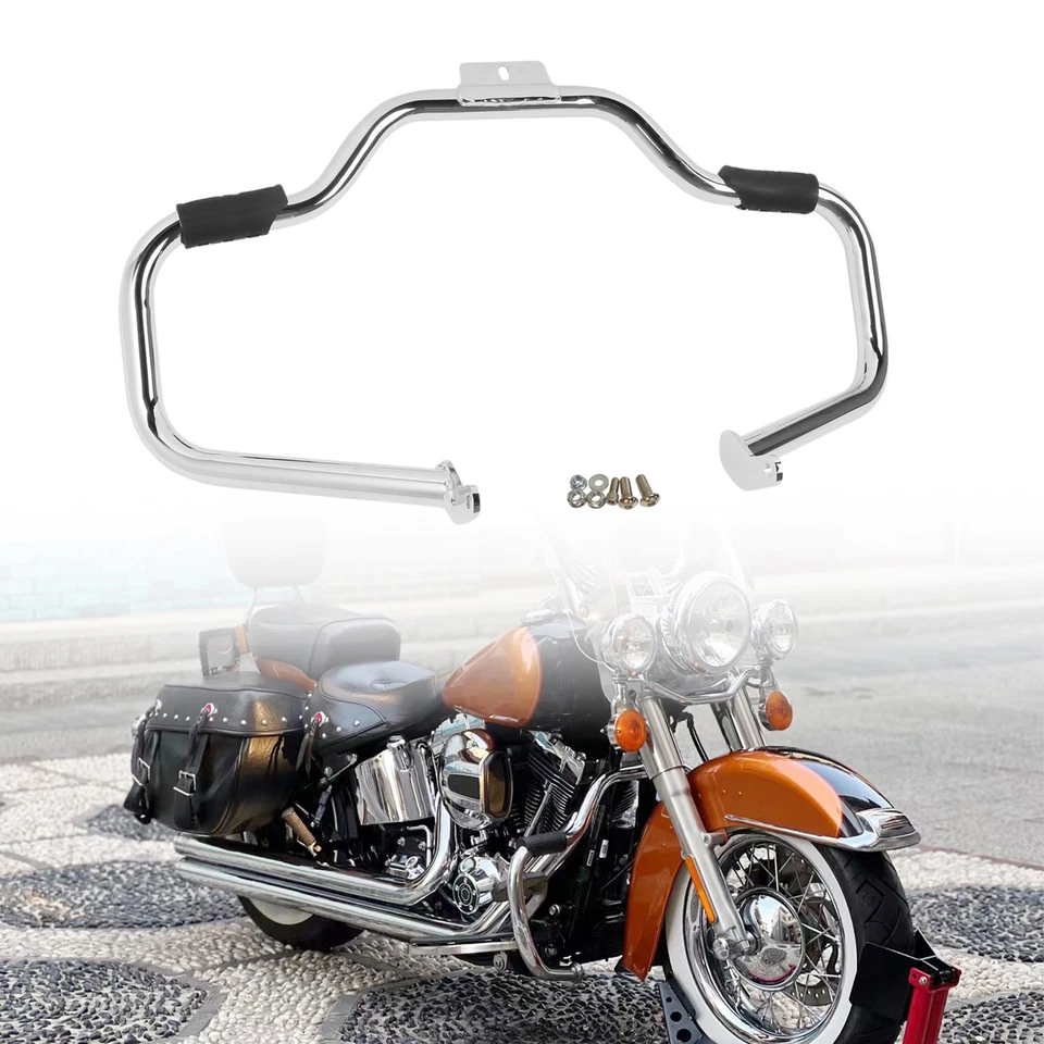 Barra de choque protectora de motor de 1 1/4" apta para Harley Heritage Softail Classic 00-17 Foto 1 de 4