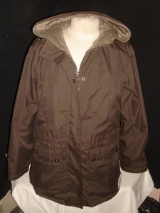 NWT Women's St Johns Bay Mauve Color REVERSIBLE COAT W/Hood OUTERWEAR Sz. M - Picture 1 of 11