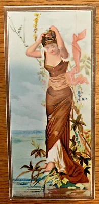 Tarjeta Victoriana Mujer Art Nouveau George Fink Joyería ¡San Francisco!! Foto 1 de 4