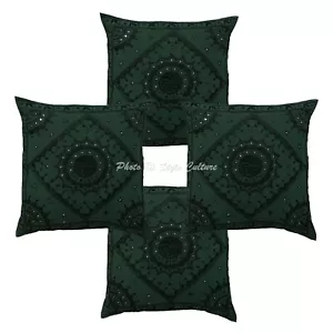 Embroidered Cushion Cover Boho Bohemian Sofa Car Pillow Cases For Home Decor - Picture 1 of 6