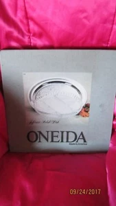 New~Oneida Jefferson ~ Large Relish Dish ~ Beautiful Silverplate w/ Glass Liner - Picture 1 of 6
