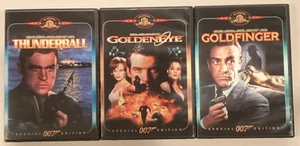 James Bond 007 Lot: Thunderball, Goldeneye,& Goldfinger - Picture 1 of 5