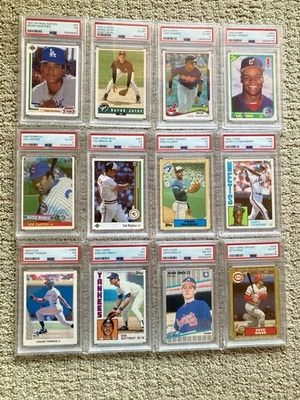 Lote de 19 novatos/estrellas de béisbol 1980/1990 PSA calificados de 4 a 7. Ver fotos. Foto 1 de 2