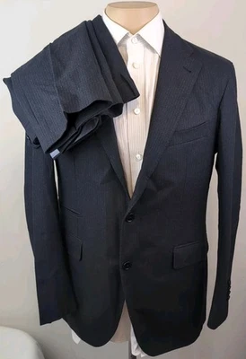 Tagliatore Cerruti Stretch Cloth Mens Unlined 2 Piece Striped Suit 38R-W34X28.5 - Image 1 of 4