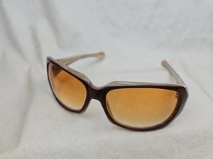 Womens Oakley Script Brown Oversized Sunglasses - Picture 1 of 9