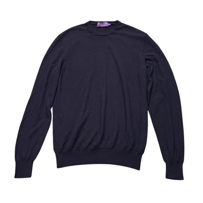 Suéter Ralph Lauren Etiqueta Púrpura Cachemira Azul Marino Italia Talla L - VER DESCRIPCIÓN Foto 1 de 4