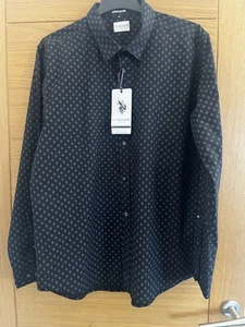U.S. Polo Assn. Black Geometric Men’s Shirt - Picture 1 of 9
