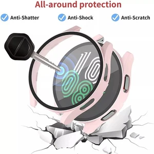 Custodia per Samsung Galaxy Watch 4-7 40 mm/44 mm vetro protettivo case display pellicola protettiva - Foto 1 di 28