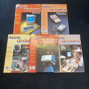 Apple Orchard Magazines Lot Of 5 In Near Mint Condition 1984 IIE IIC Computer - Picture 1 of 6