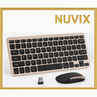 Wireless Keyboard & Mouse Combo 2.4GHz Slim USB Set for PC Laptop Desktop - Image 1 of 4