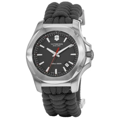 VICTORINOX I.N.O.X. Men's 241726 Black Swiss Quartz Watch 43mm MSRP $750 - Image 1 of 4