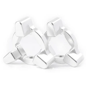 2pcs Universal 19mm CNC Motorcycle Fork Preload Adjusters For Yamaha Silver - Foto 1 di 2