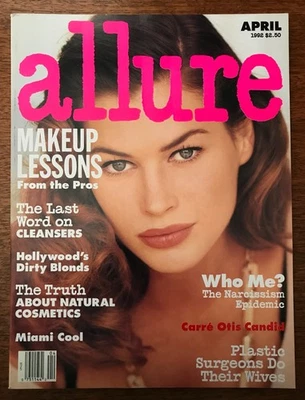 Carré Otis - Allure magazine - April 1992, Mary Stuart Masterson, Janine Turner - Image 1 of 4