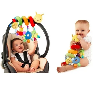 Cute Activity Musical Spiral Crib Stroller Car Seat Travel Hanging Toys Baby Boy - Picture 1 of 16