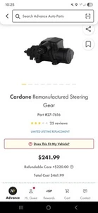Steering Gear-4WD CARQUEST 27-7616 Reman - Picture 1 of 1
