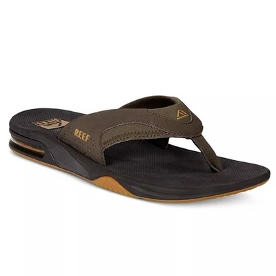 Sandálias tanga flip flop masculinas Reef abridor de garrafa tamanho 10 - Imagem 1 de 4