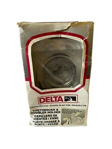 Discontinued Delta Innovation Toothbrush/Tumbler holder *NEW* #73055 box damaged
