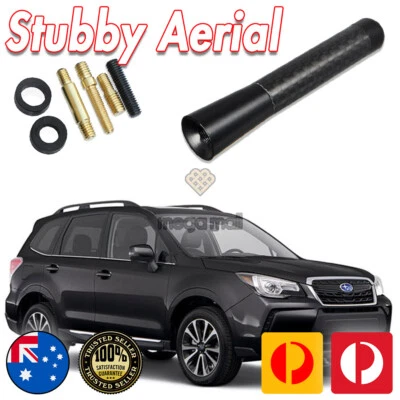 Antena/aérea Stubby Bee Sting para Subaru Forester preto carbono 8 cm - Imagem 1 de 4