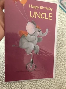 Happy birthday Uncle Special wishes for lots of Fun elephant Kid To Uncle - Picture 1 of 1