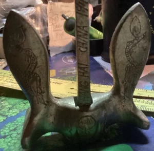 1948 Shanghai China Souvenir Bronze anchor OAL=100cm Engraved x 70cm Wide Rare!! - Picture 1 of 11