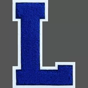 4.5" Varsity Letter Patches Chenille Iron on Letters Large Letterman Jacket P... - Picture 1 of 7