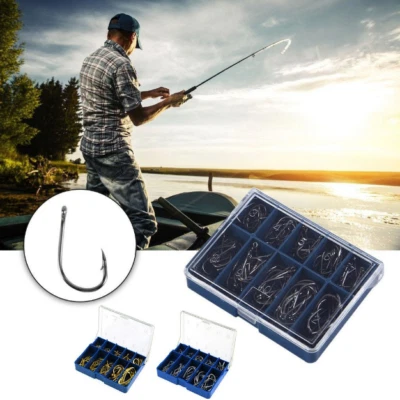 AMI DA PESCA IN ACCIAIO AL CARBONIO SET 60pz AMO CON CUSTODIA VARIE DIMENSIONI  - Immagine 1 di 4