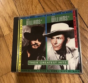 Hank Williams Jr. & Hank Williams Sr. - Back To Back: Their Greatest Hits CD New - Picture 1 of 5