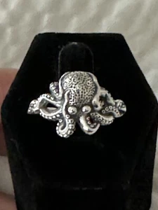 Oktopus oxidierter Ring Größe 10 - Unikat!!! - Bild 1 von 13