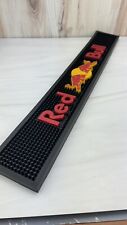 Red Bull Energy Drink Black Rubber Spill Mat Bar Cocktail Man Cave 23.5” x 3.5”