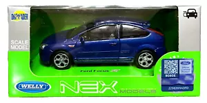 WELLY Ford Focus ST MK2 aprox. 1:34-1:39 coche modelo juguete niños turbo 11 cm embalaje original - Imagen 1 de 12