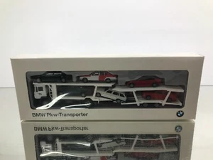 HERPA 9419709 BMW PKW-TRANSPORTER + E30 M3 E36 E34 E32 -1:87 H0- GOOD IN BOX - Imagen 1 de 8