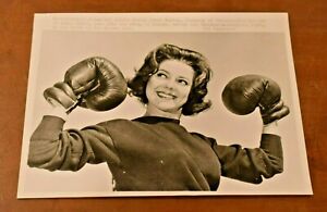 Rare 1961 PATTERSON vs JOHANSSON BOXING FIGHT Original Wire Promotional Photo