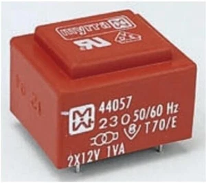 1x 44058 Myrra Through Hole PCB Transformer, 15V AC 2x Output 1VA - Picture 1 of 1