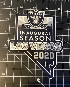 Las Vegas Raiders Inaugural Season 2020 Aufkleber Sticker Raidernation Kostenloser Versand - Bild 1 von 1