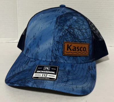 Sombrero de camionero de pesca Realtree azul CAMO Richardson Snapback gorra de bola 112P Kasco Foto 1 de 4