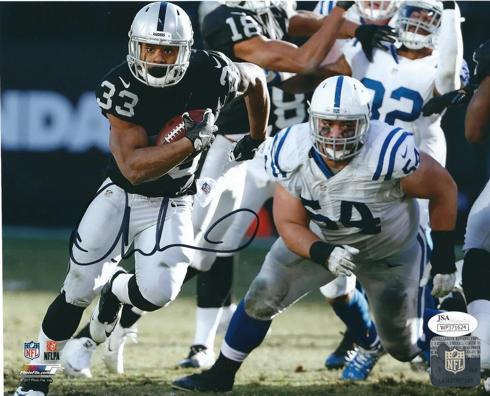 Foto firmada por DeAndre Washington Oakland Raiders 8x10 JSA Foto 1 de 1