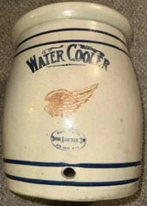 Vintage 5 Gallon Stoneware Red Wing Water Cooler - Picture 1 of 12