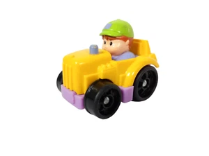 Fisher-Price Wheelies 2019 Tractor Car Truck Yellow w/ Farmer (Rare) - Picture 1 of 6