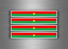 4x Sticker Car Motorbike Stripes Flag Tuning Armband - Burkina Faso