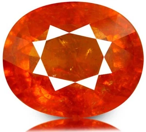 5.92 cts Natural Oval-cut Fanta Orange VS/SI Spessartite Garnet (Namibia) - Picture 1 of 6