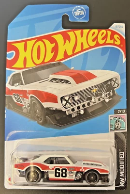 Mattel Hot Wheels *J Case* 2024 HW Modified 7/10 ~ #81 Custom '68 Camaro ~ White - Image 1 of 4
