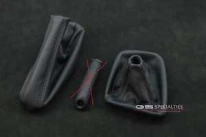 BMW E39 M5 E39 Botas Cuero Polainas Cambio Bota Freno de Mano INDIVIDUAL NEGRO - Imagen 1 de 15